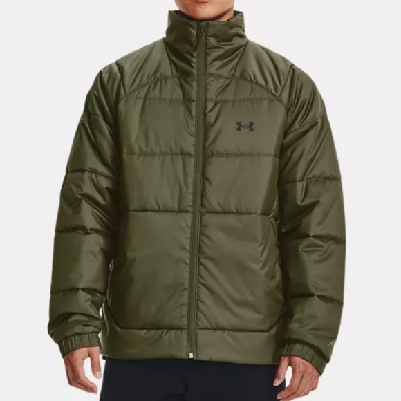 New Under Armour mens puffer green jacket size small - Picture 3 of 8